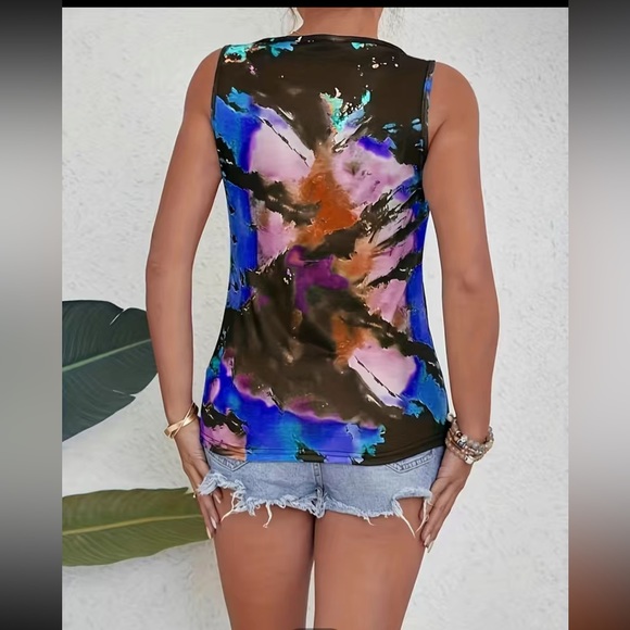 Tops | Light Up Your Summer Look With This Colorful Tiedye Tank Top ...